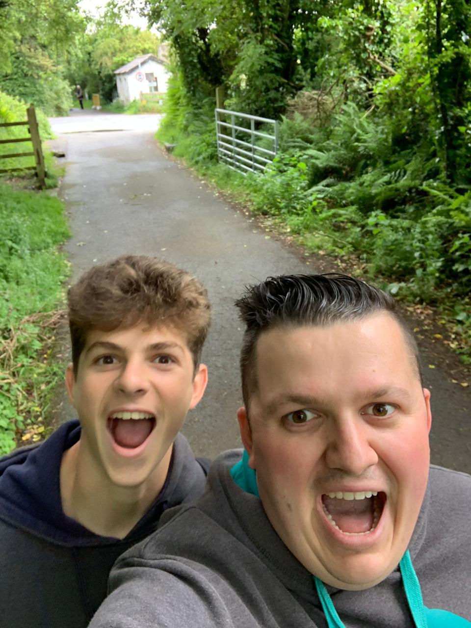 Chris and Tobias in Isle of Man